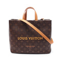 Louis Vuitton Shopper Tote MM Monogram Leather Tote Bag