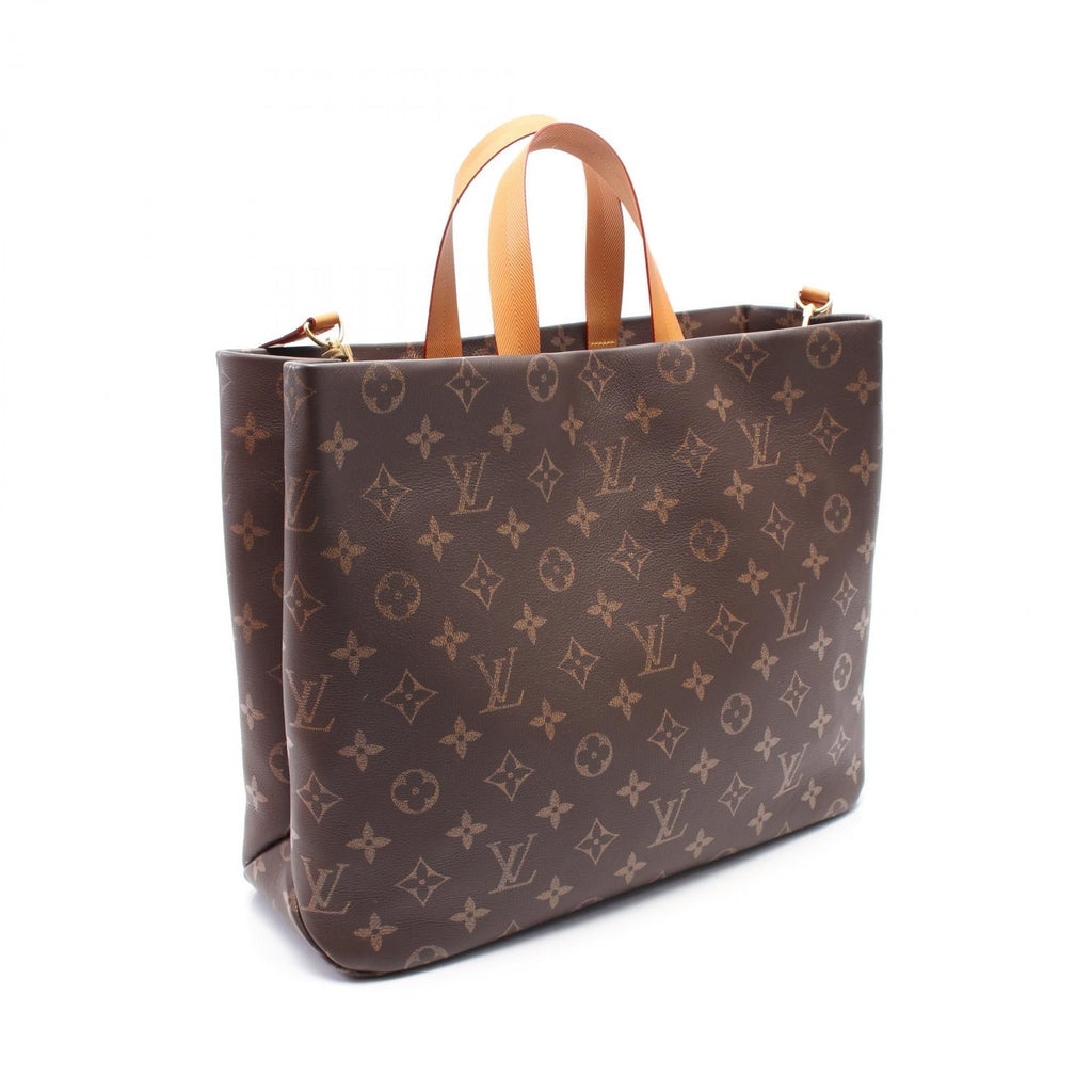 Louis Vuitton Shopper Tote MM Monogram Leather Tote Bag