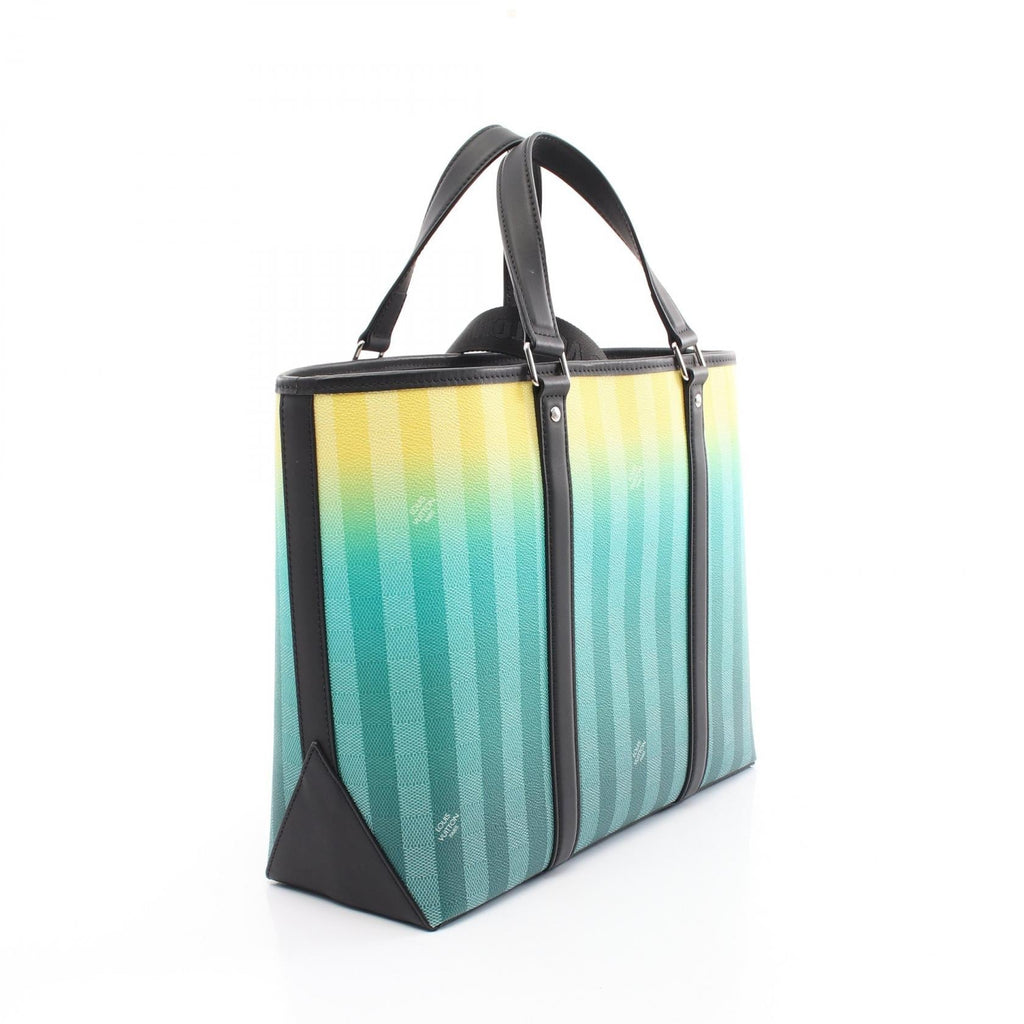 Louis Vuitton Weekend Tote PM Damier Stripe Coated Canvas Tote Bag