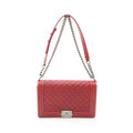 Chanel Boy Chanel Chevron Caviar Skin Shoulder Bag