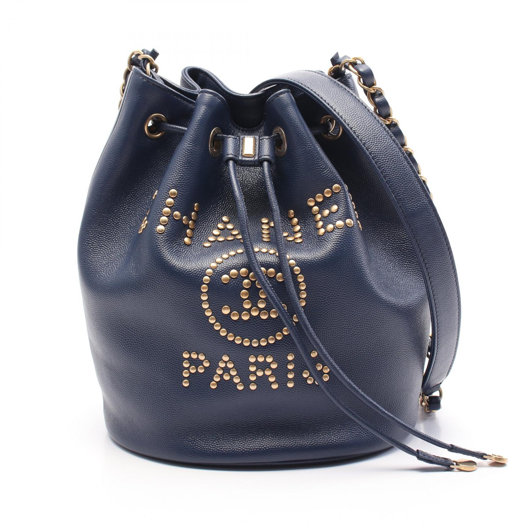 Chanel Deauville Grained Calfskin Shoulder Bag