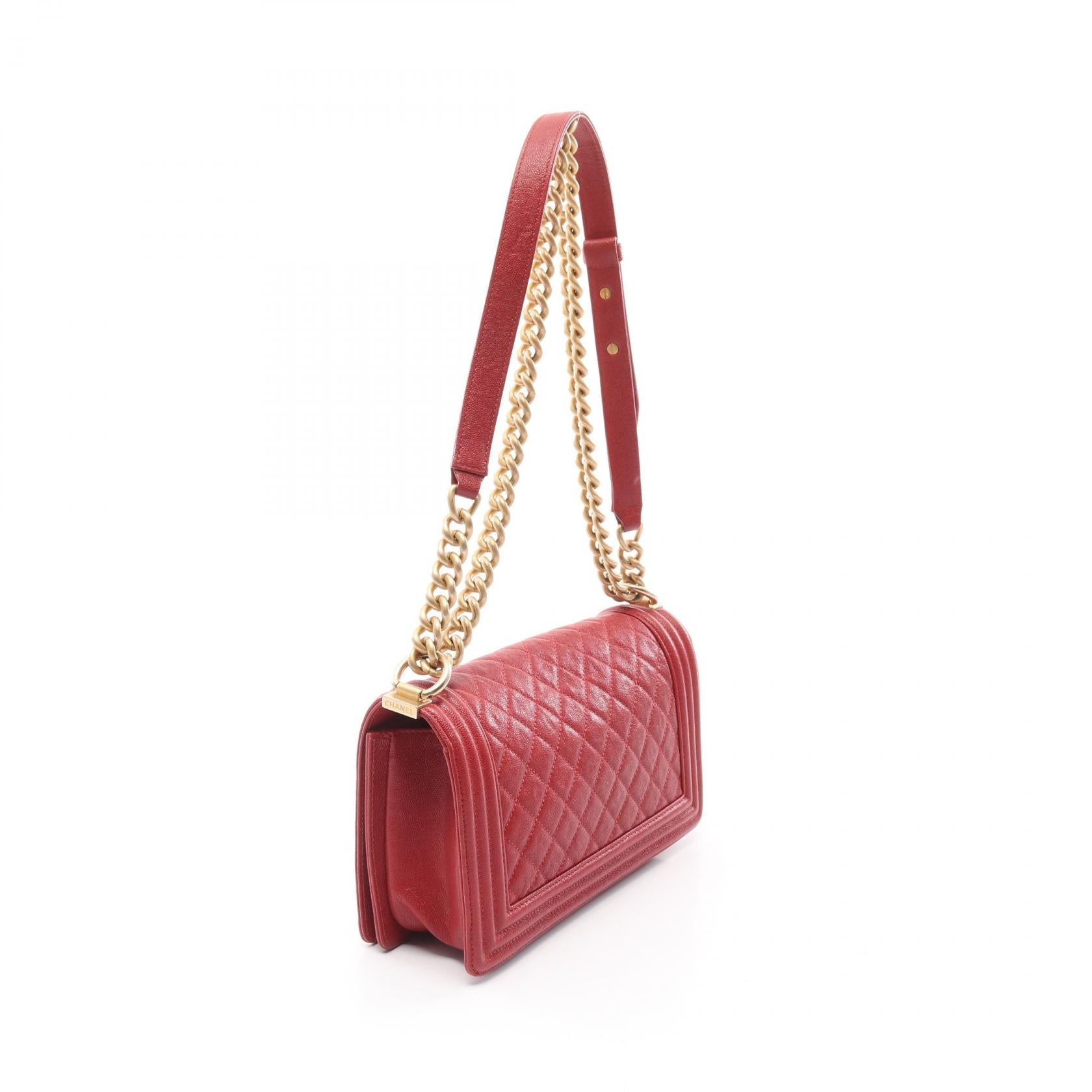Chanel Boy Chanel Grained Calfskin Shoulder Bag
