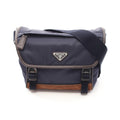 Prada TESSUTO + CAMOSCIO Nylon Leather Suede Shoulder Bag