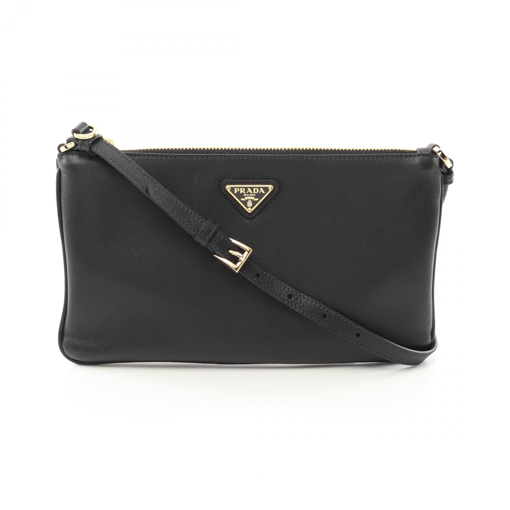 Prada SOFT GRAIN Calf Leather Shoulder Bag