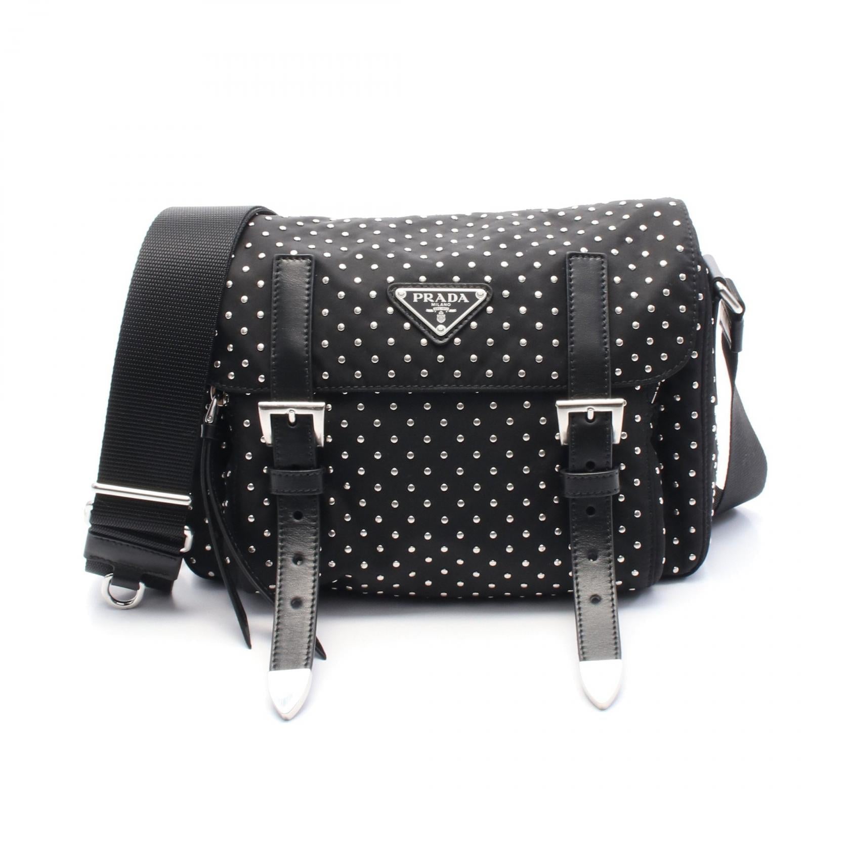 Prada Re-Nylon Nylon Leather Shoulder Bag