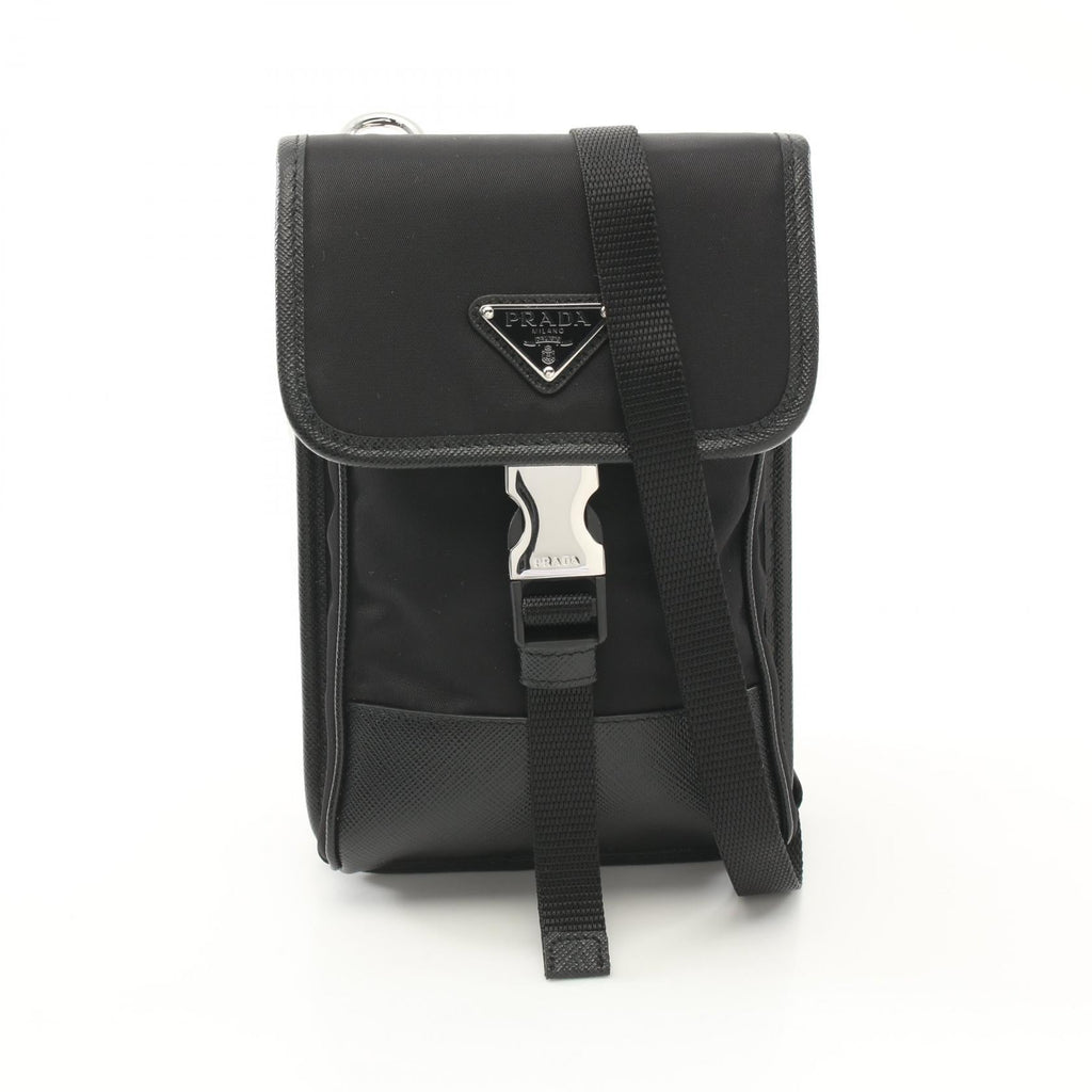 Prada TESSUTO+SAFFIANO Nylon+Saffiano Leather Shoulder Bag