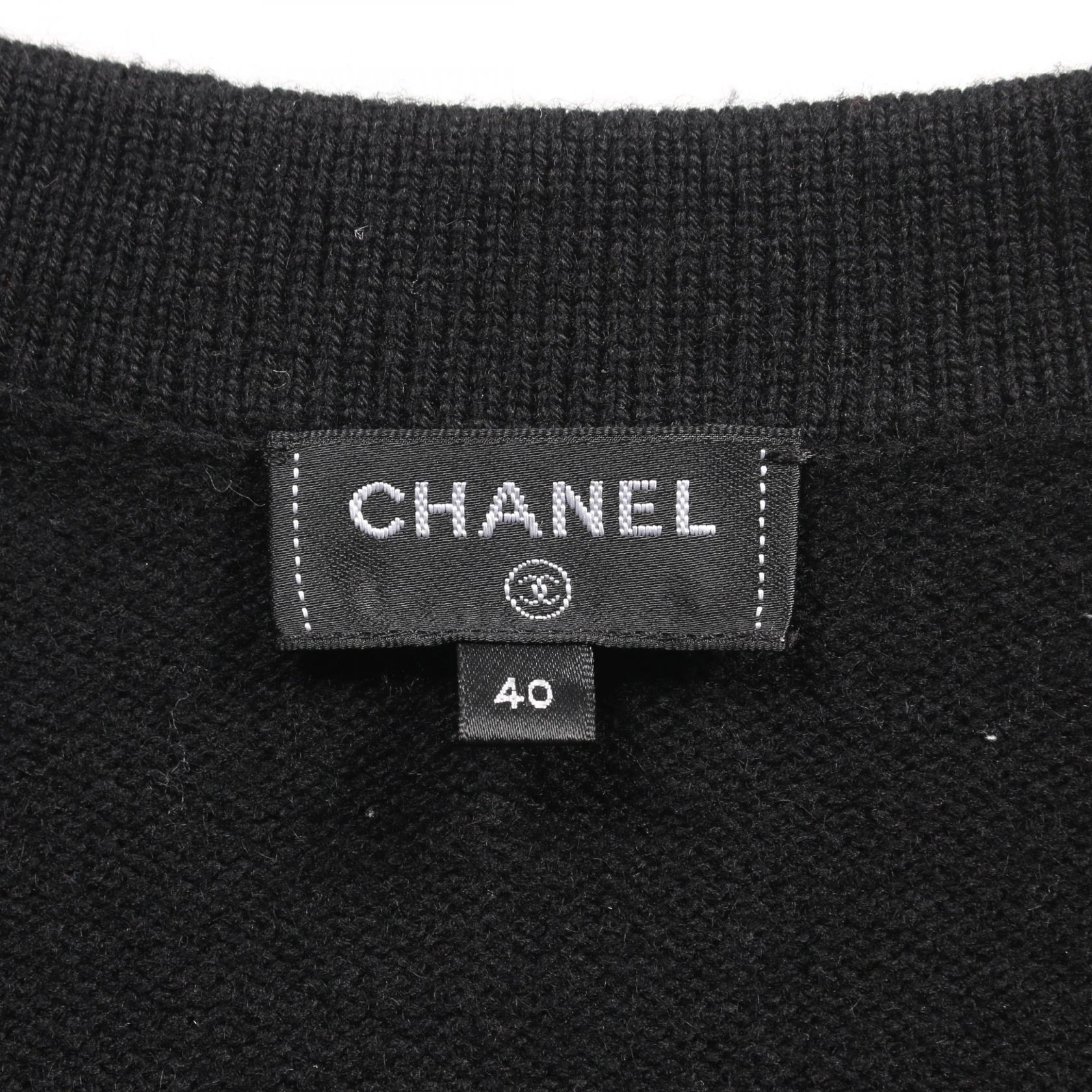Chanel Coco Mark Button Cashmere Cardigan