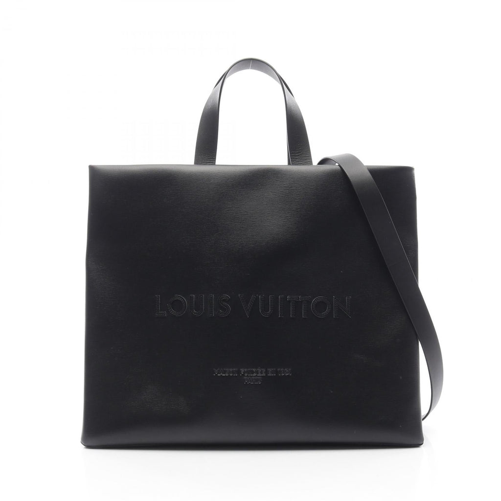 Louis Vuitton Shopper Tote MM Leather Tote Bag