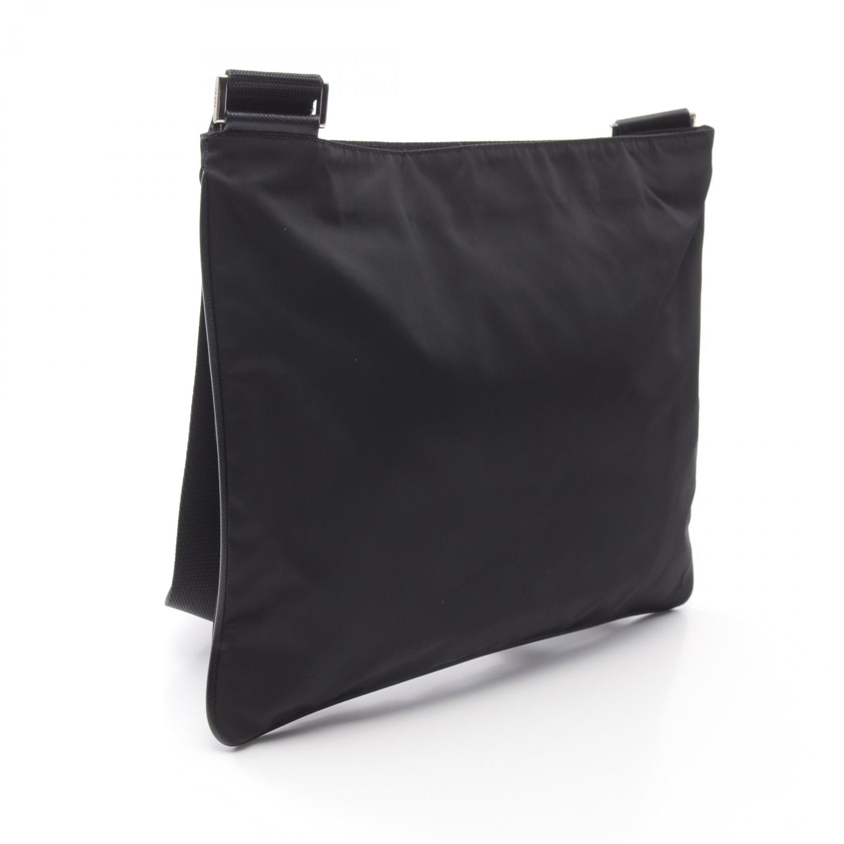 Prada TESSUTO+SAFFI Shoulder Bag Nylon Saffiano Leather Bag