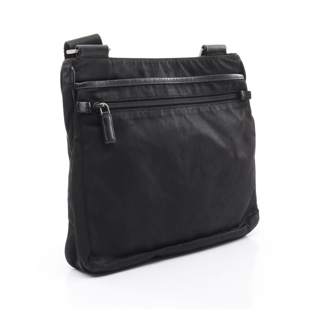 Prada Nylon Saffiano Leather Shoulder Bag