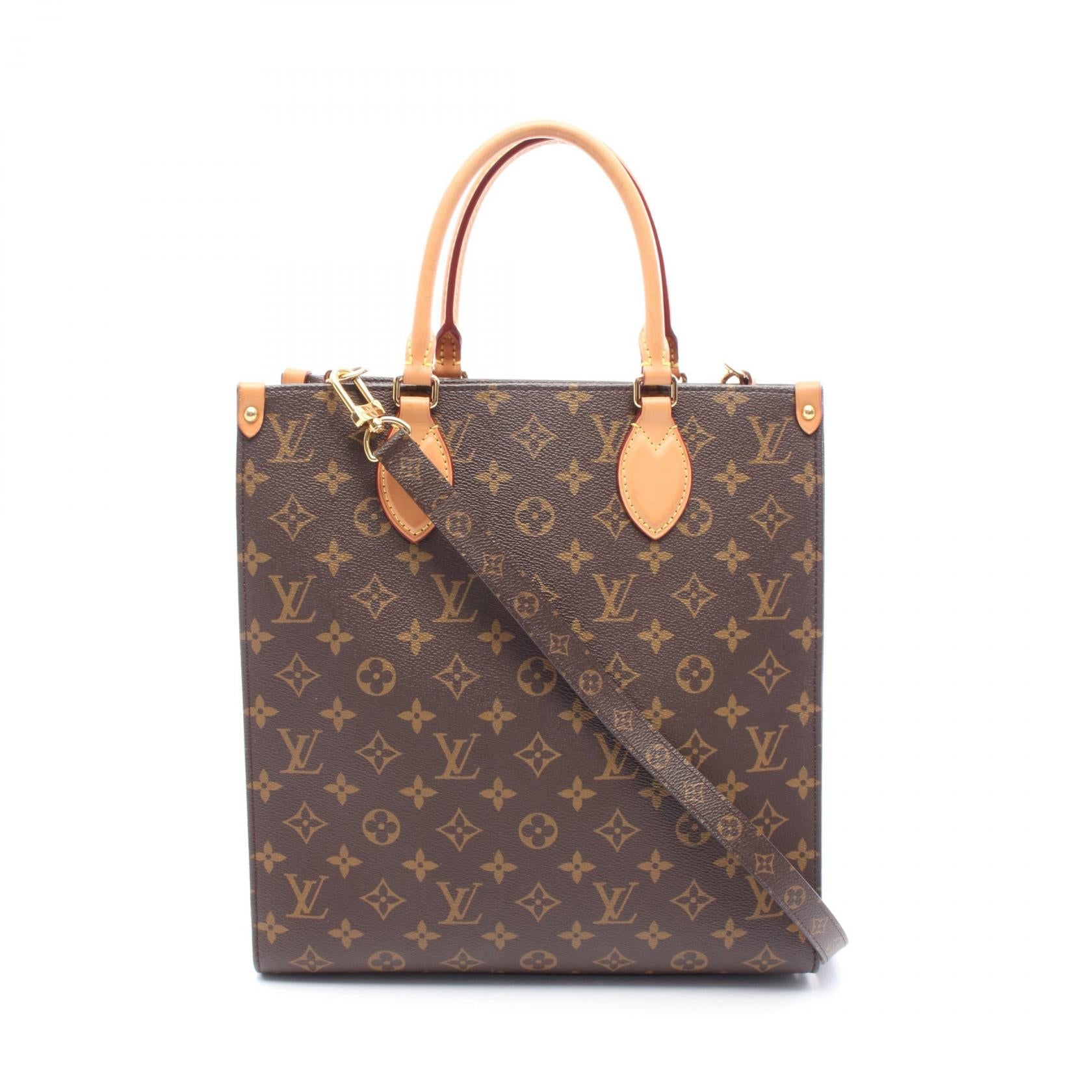 Louis Vuitton Sac Plat PM Monogram Coated Canvas Tote Bag
