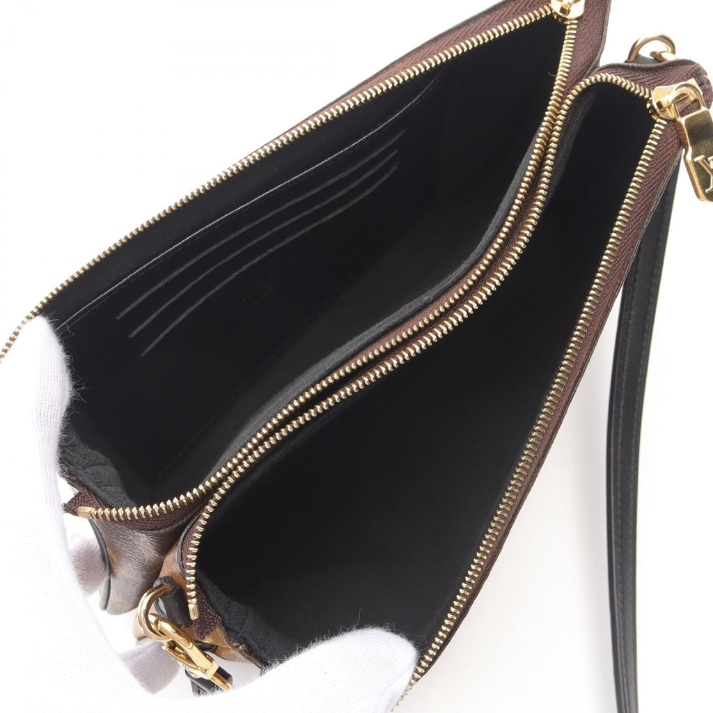 Louis Vuitton Pochette Double Zip Monogram 2way Shoulder Bag