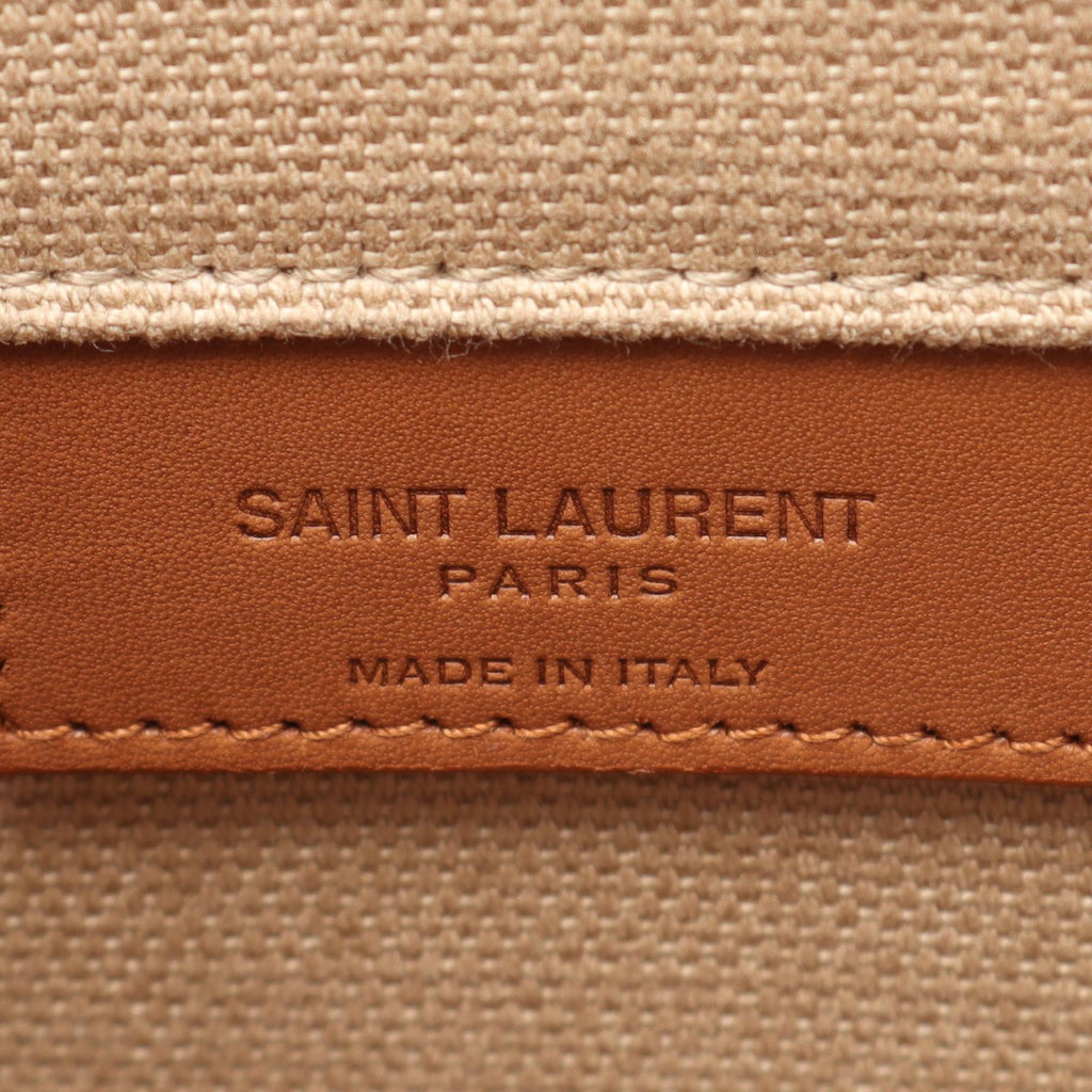 Saint Laurent Sac de Jour Canvas Leather Tote Bag