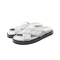 Dior Aqua CD Diamond PVC Coated Canvas Leather Sandals