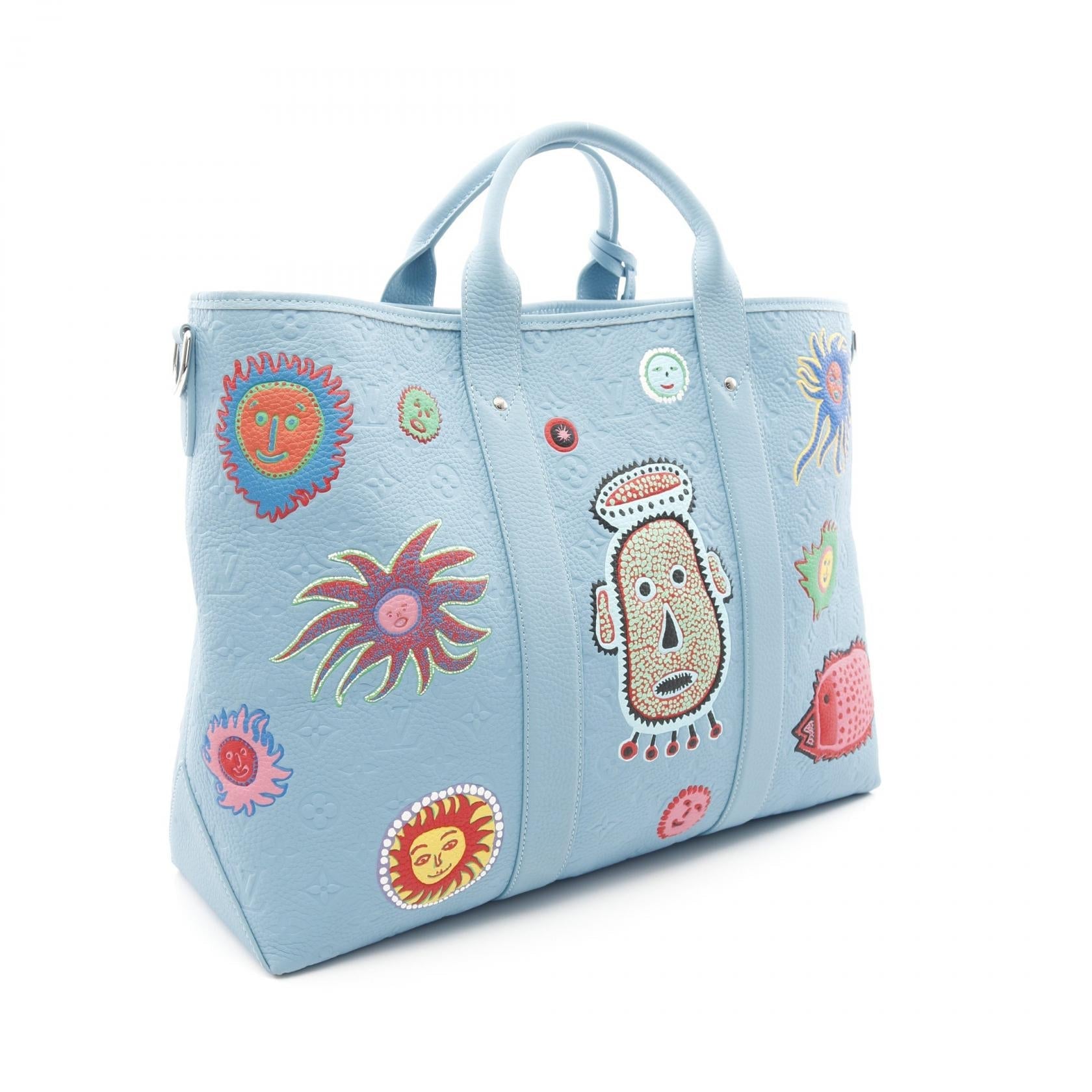 Louis Vuitton LOUIS VUITTON × yayoi kusama Monogram Taurillon 2way tote bag