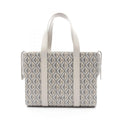 Dior CD Diamond Corolle PVC Coated Canvas Leather Tote Bag