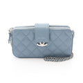 Chanel Half Coco Mark Matelassé Grained Calfskin Shoulder Bag