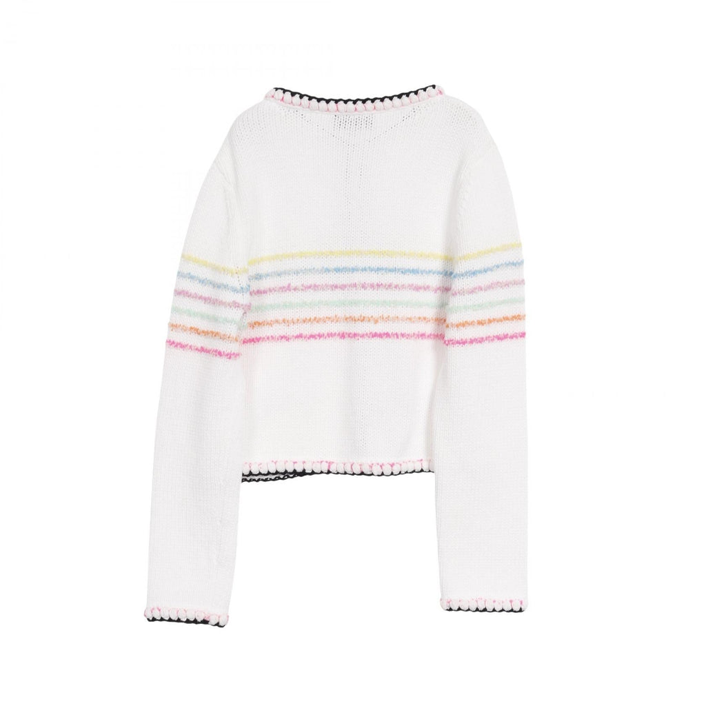 Chanel Coco Mark Button Cotton Nylon Knit Cardigan