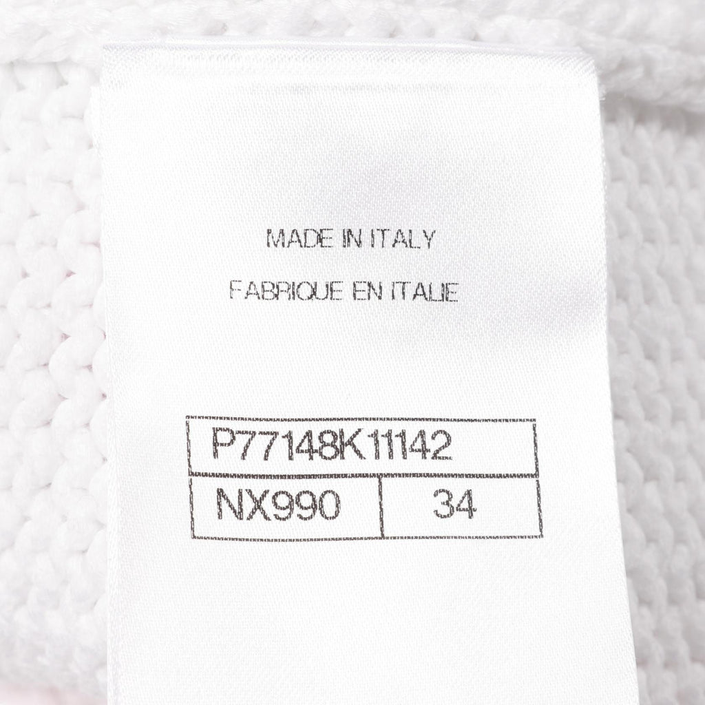 Chanel Coco Mark Button Cotton Nylon Knit Cardigan