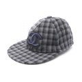 Chanel Coco Mark Check Cashmere Cap