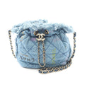 Chanel Matelasse Denim Bucket Bag