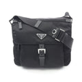 Prada VELA Nylon Saffiano Leather Shoulder Bag