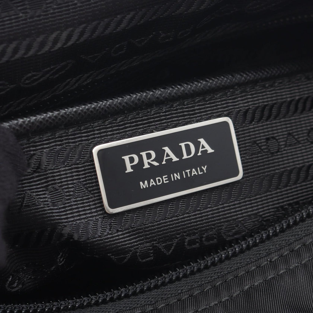 Prada VELA Nylon Saffiano Leather Shoulder Bag