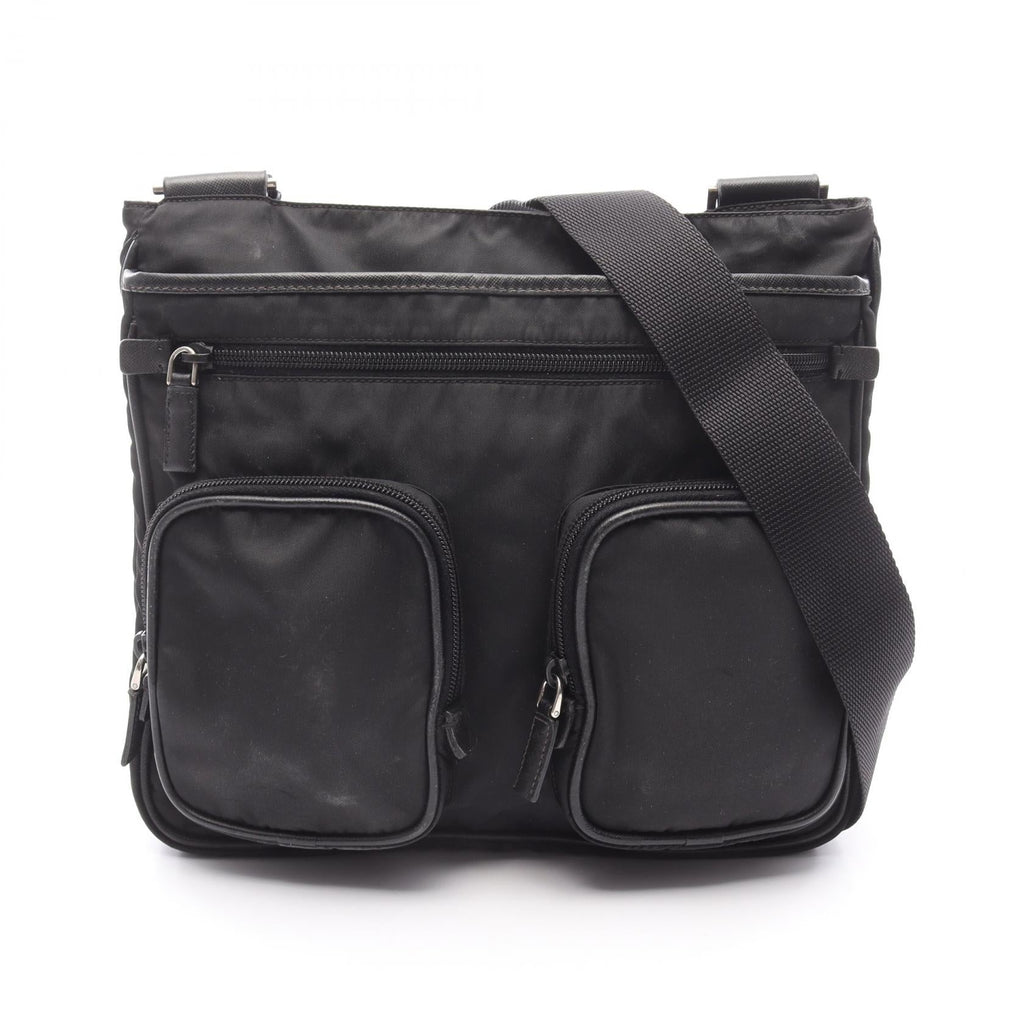 Prada Re-Nylon Saffiano Leather Shoulder Bag