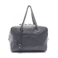 Chanel Coco Mark Leather Handbag