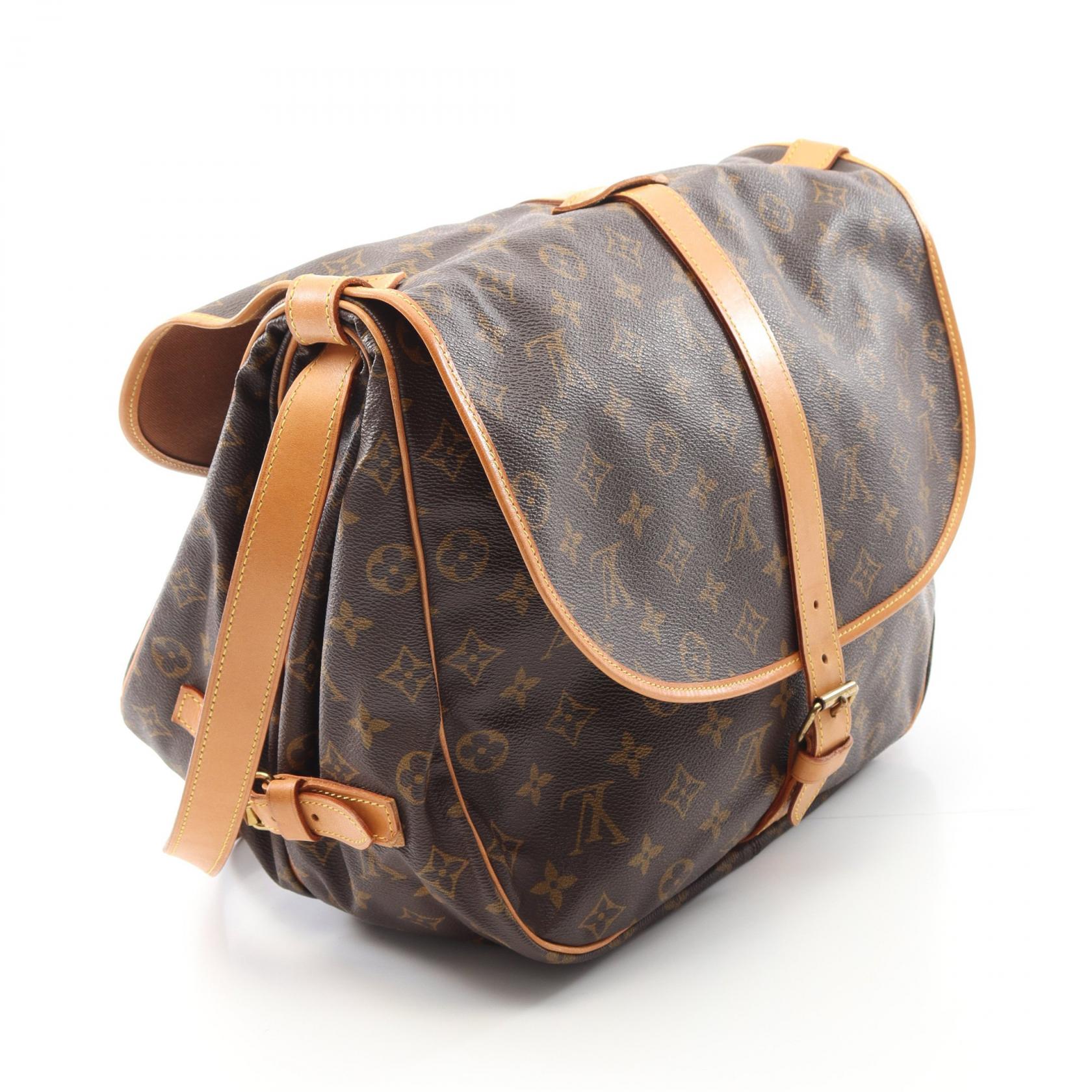 Louis Vuitton Saumur 35 Monogram Coated Canvas Shoulder Bag