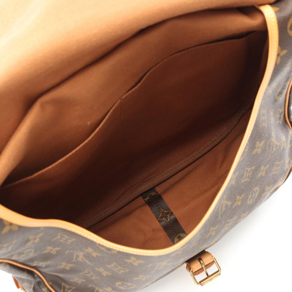 Louis Vuitton Saumur 35 Monogram Coated Canvas Shoulder Bag