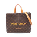 Louis Vuitton Shopper Tote MM Monogram Leather Tote Bag