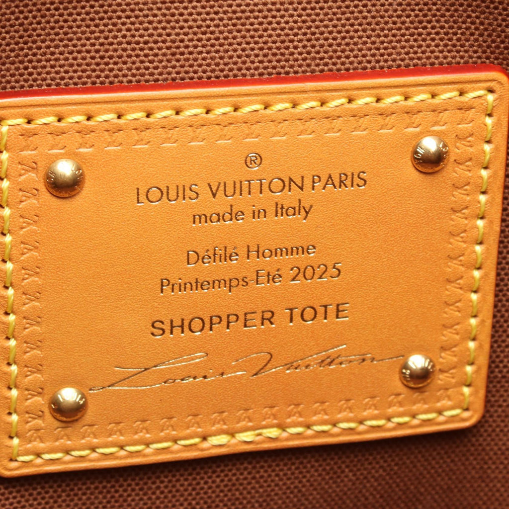 Louis Vuitton Shopper Tote MM Monogram Leather Tote Bag
