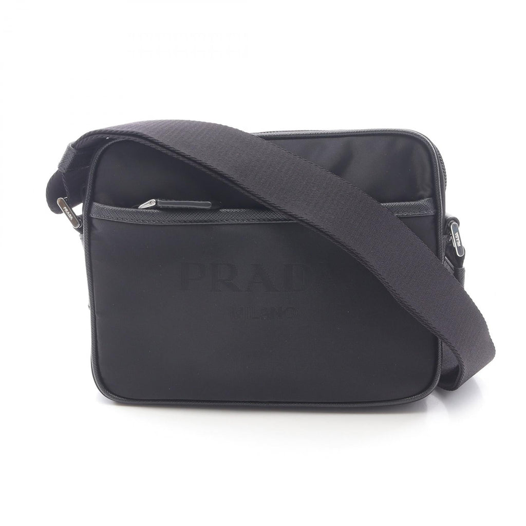 Prada TESSUTO+SAFFIANO Nylon Saffiano Leather Shoulder Bag