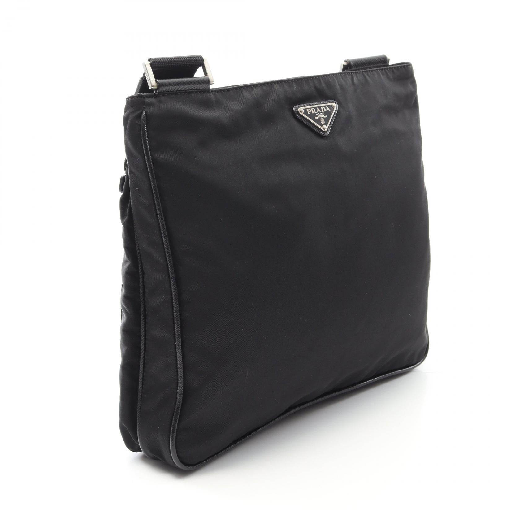 Prada Nylon Saffiano Shoulder Bag