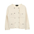Chanel Coco Mark Cashmere Silk Knit Jacket