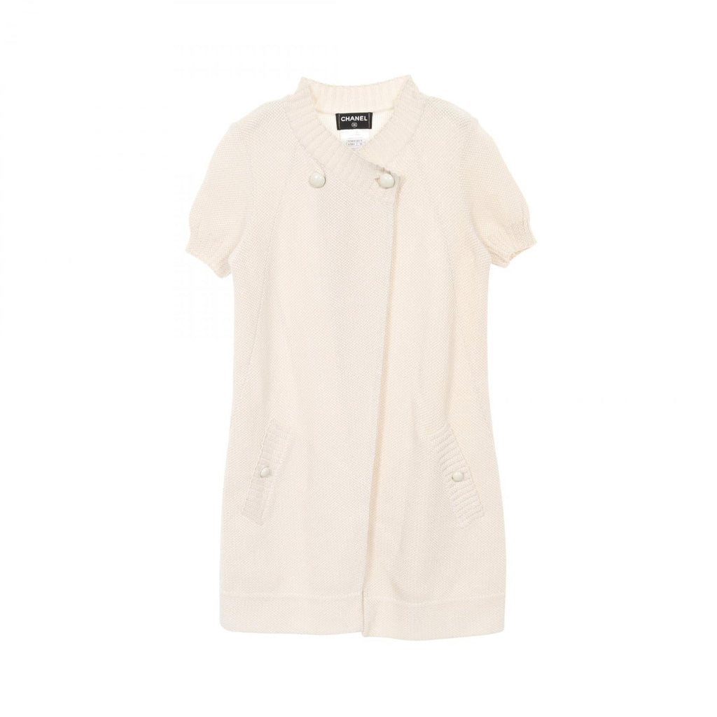 Chanel Coco Mark Button Cotton Cardigan