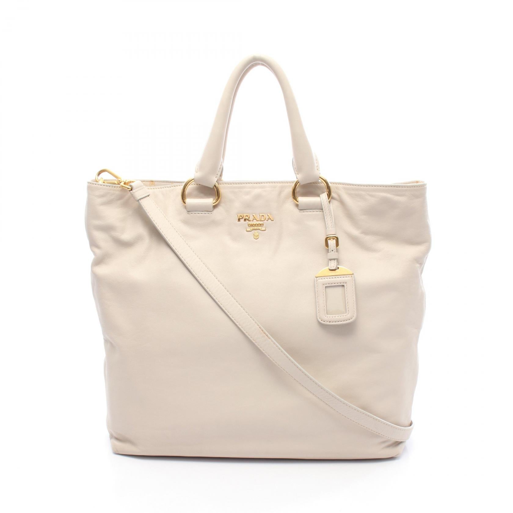 Prada VIT.DAINO Leather Tote Bag