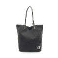 Fendi Zucchino Canvas Leather Tote Bag