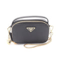 Prada Saffiano Triangle Mini Shoulder Bag Saffiano Leather Shoulder Bag