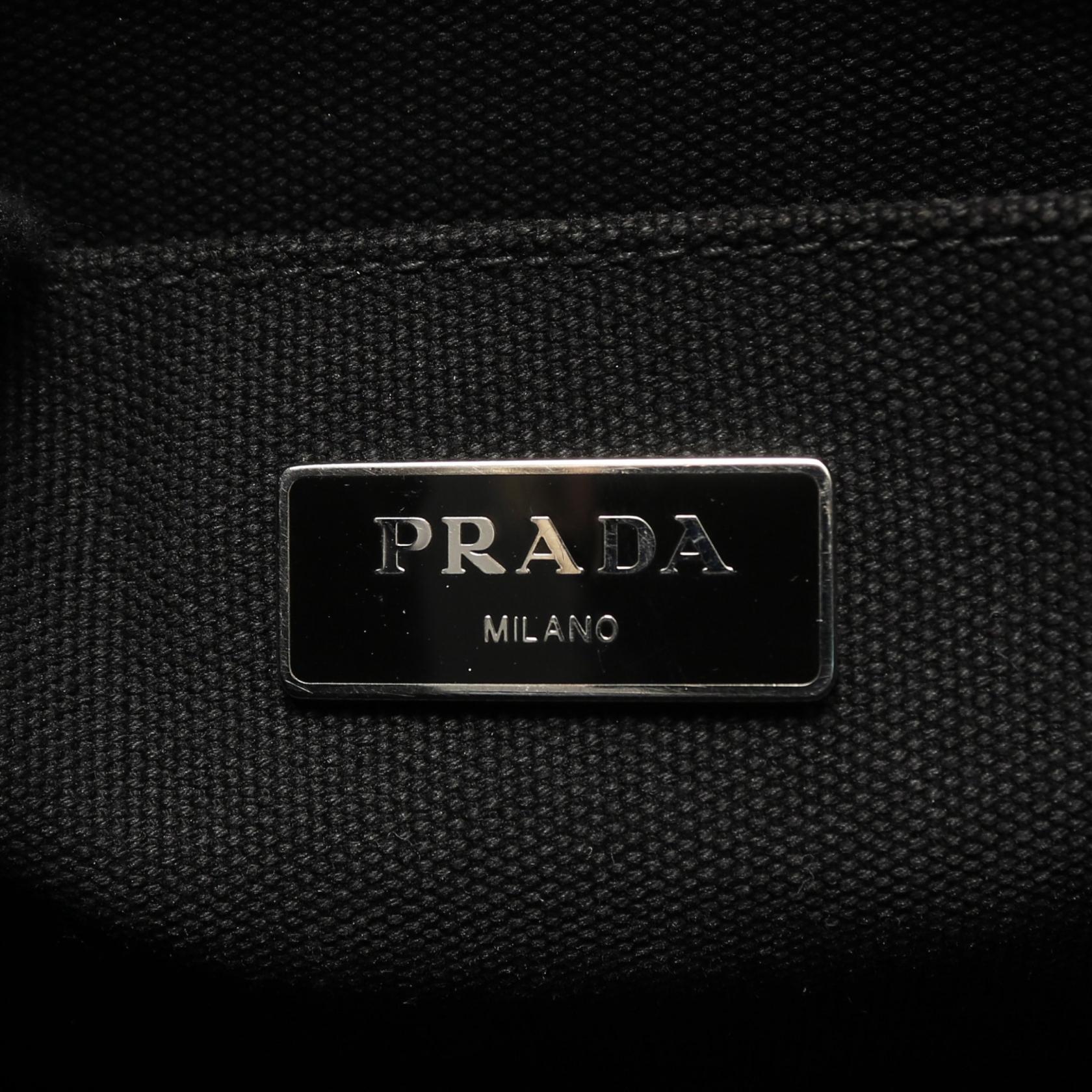 Prada CANAPA CAMOUFLA Canvas Tote Bag