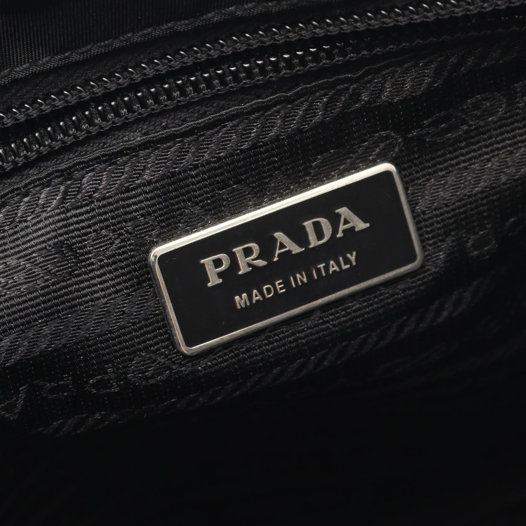 Prada Re-Nylon Saffiano Leather Shoulder Bag
