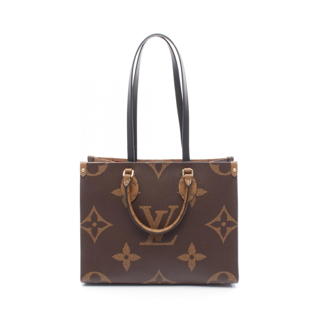 Louis Vuitton OnTheGo MM Monogram Giant Reverse Leather Tote Bag