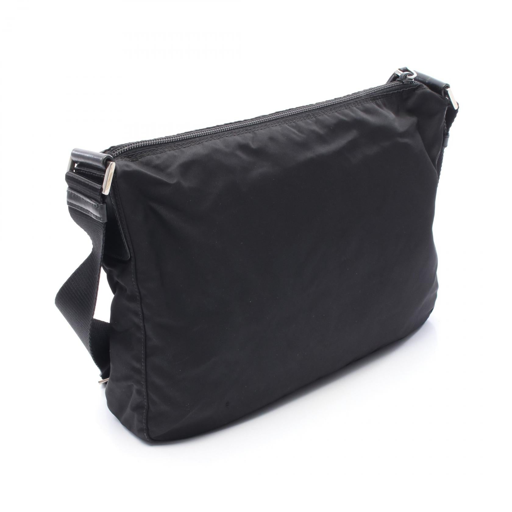 Prada Nylon Leather Shoulder Bag