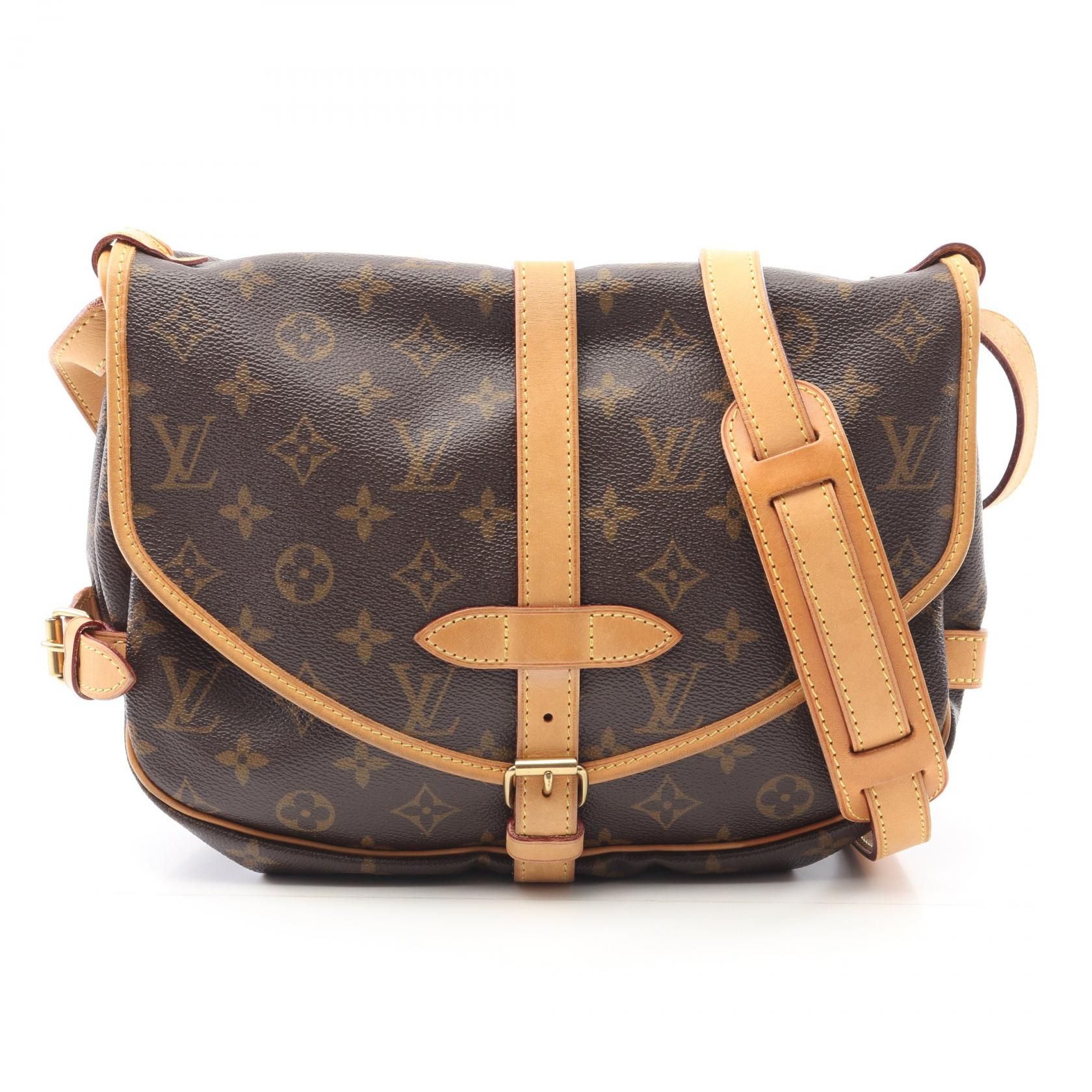 Louis Vuitton Saumur 30 Monogram Coated Canvas Shoulder Bag