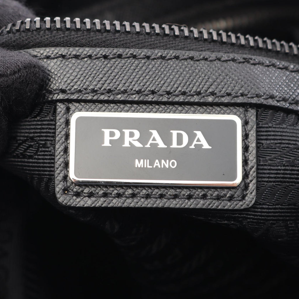 Prada TESSUTO + SAFFI Nylon Saffiano Leather Shoulder Bag
