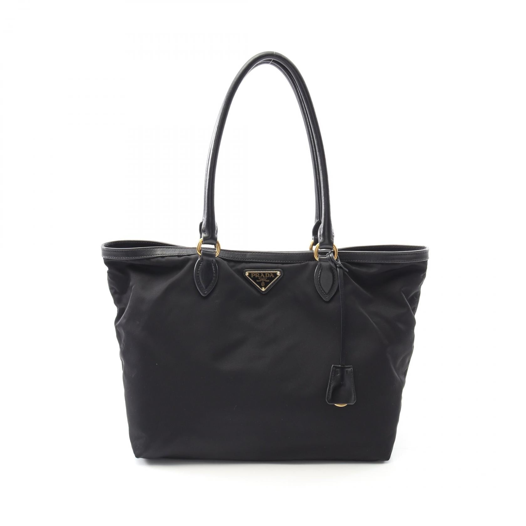 Prada 1BG159 Nylon Leather Tote Bag