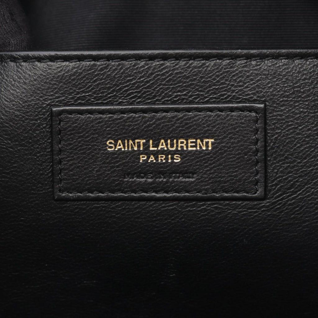 Saint Laurent Paris East West Tote Bag Leather Straw Tote Bag
