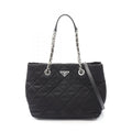 Prada TESSUTO IMPUNTU Nylon Saffiano Leather 2way Tote Bag