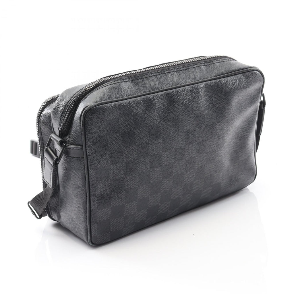 Louis Vuitton Utility Messenger Damier Graphite Coated Canvas Shoulder Bag